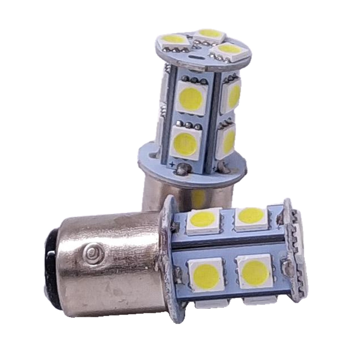 Lampara Led 1157 Smd 13 Led 5050 Desparejas 12v Blanco X2 Kobo P21/5w