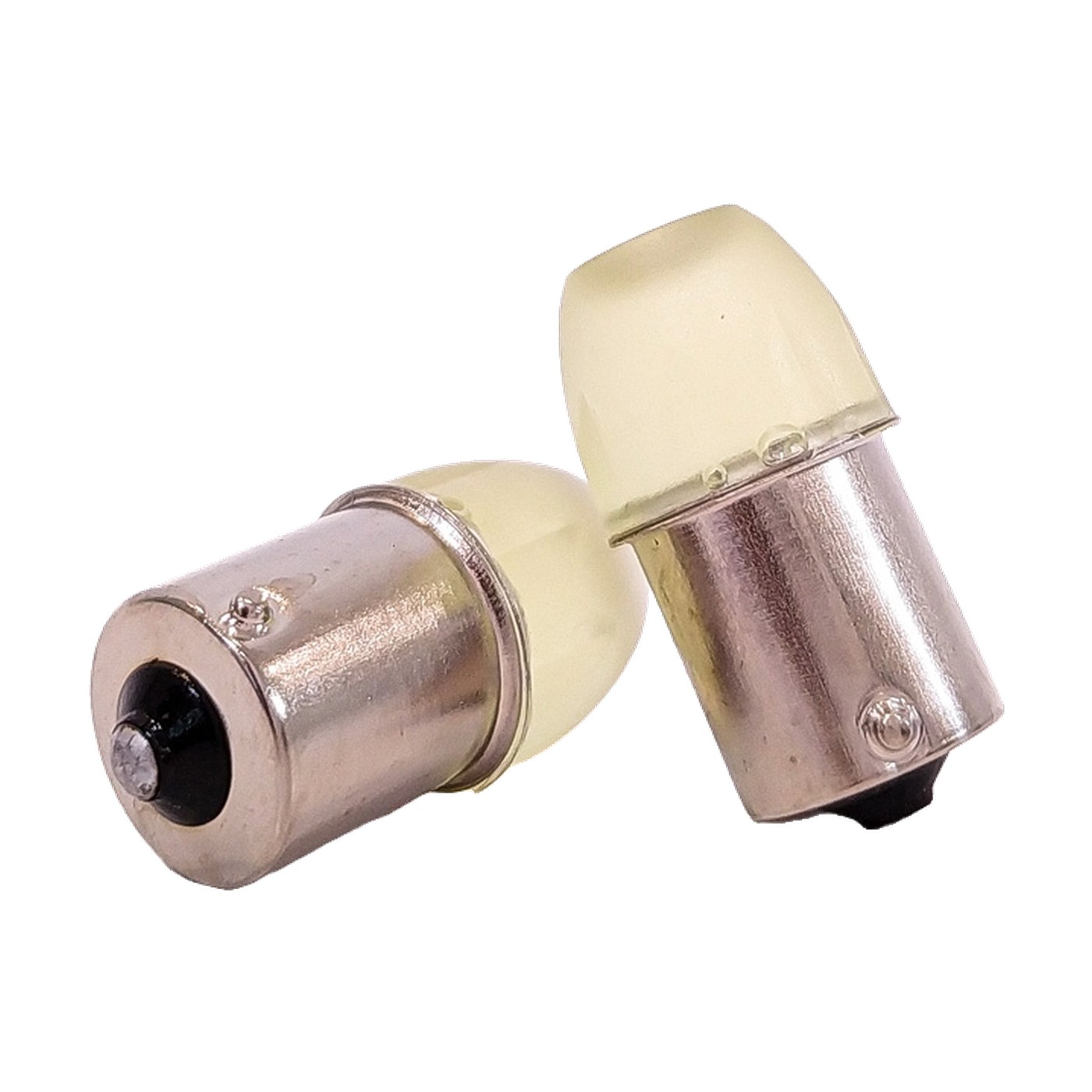 Lampara Led 1156 Ceramik 5630 Con Cupula 12v Ambar X2 Kobo P21w