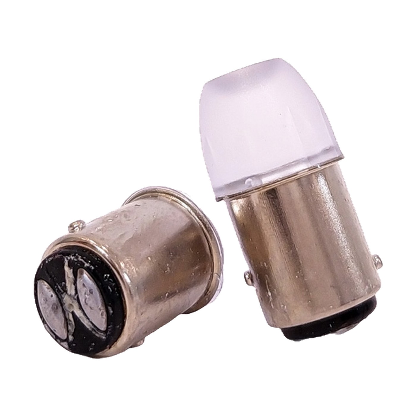 Lampara Led 1157 Ceramik 5630 Con Cupula 12v Blanco X2 Kobo P21/5w