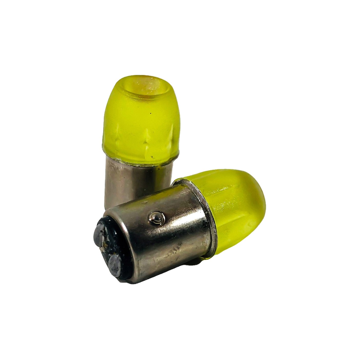 Lampara Led 1157 Ceramik 5630 Con Cupula 12v Ambar X2 Kobo P21/5w