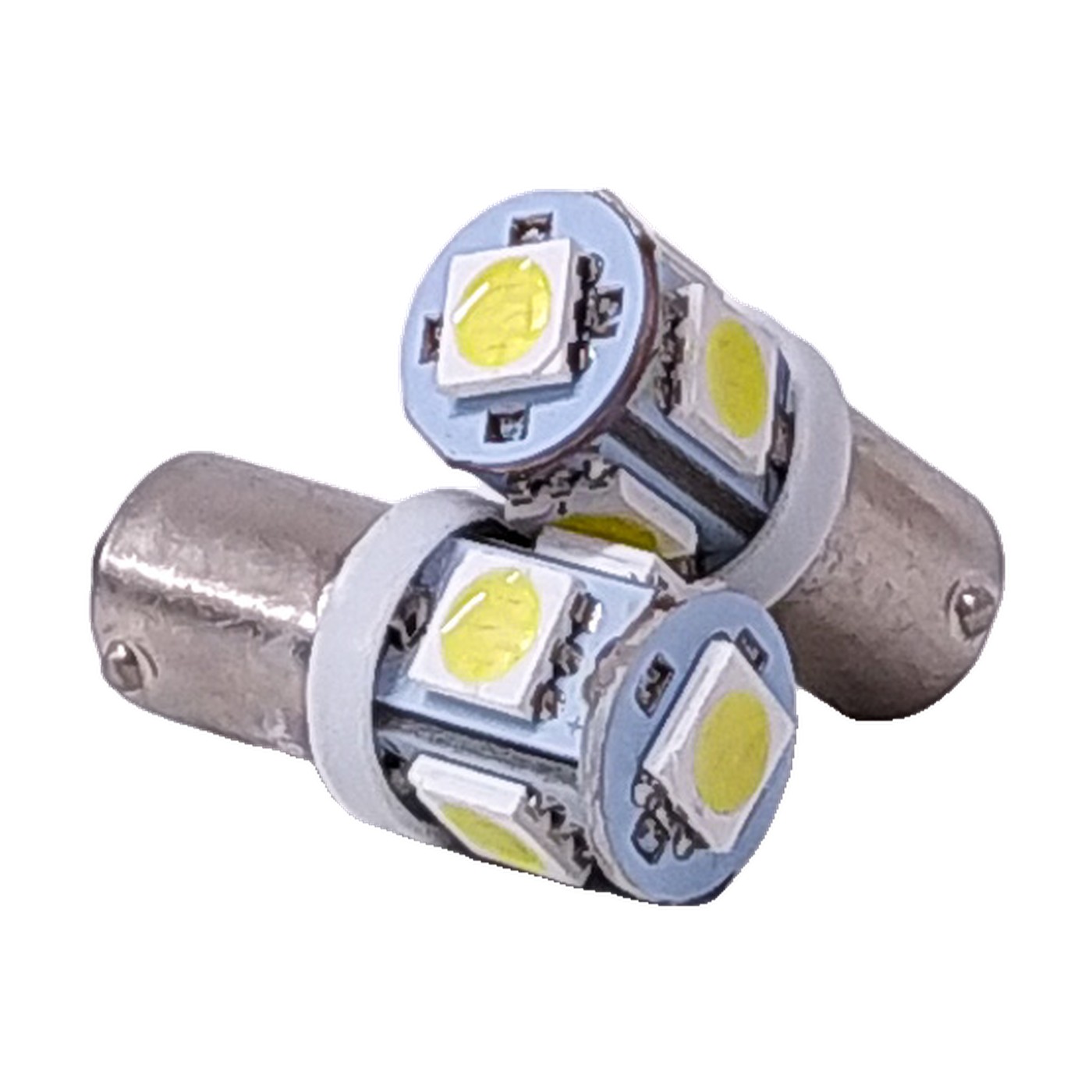 Lampara Led Ba9s Siliconado 5 Led 5050 12v Blanco X2 Kobo T4w