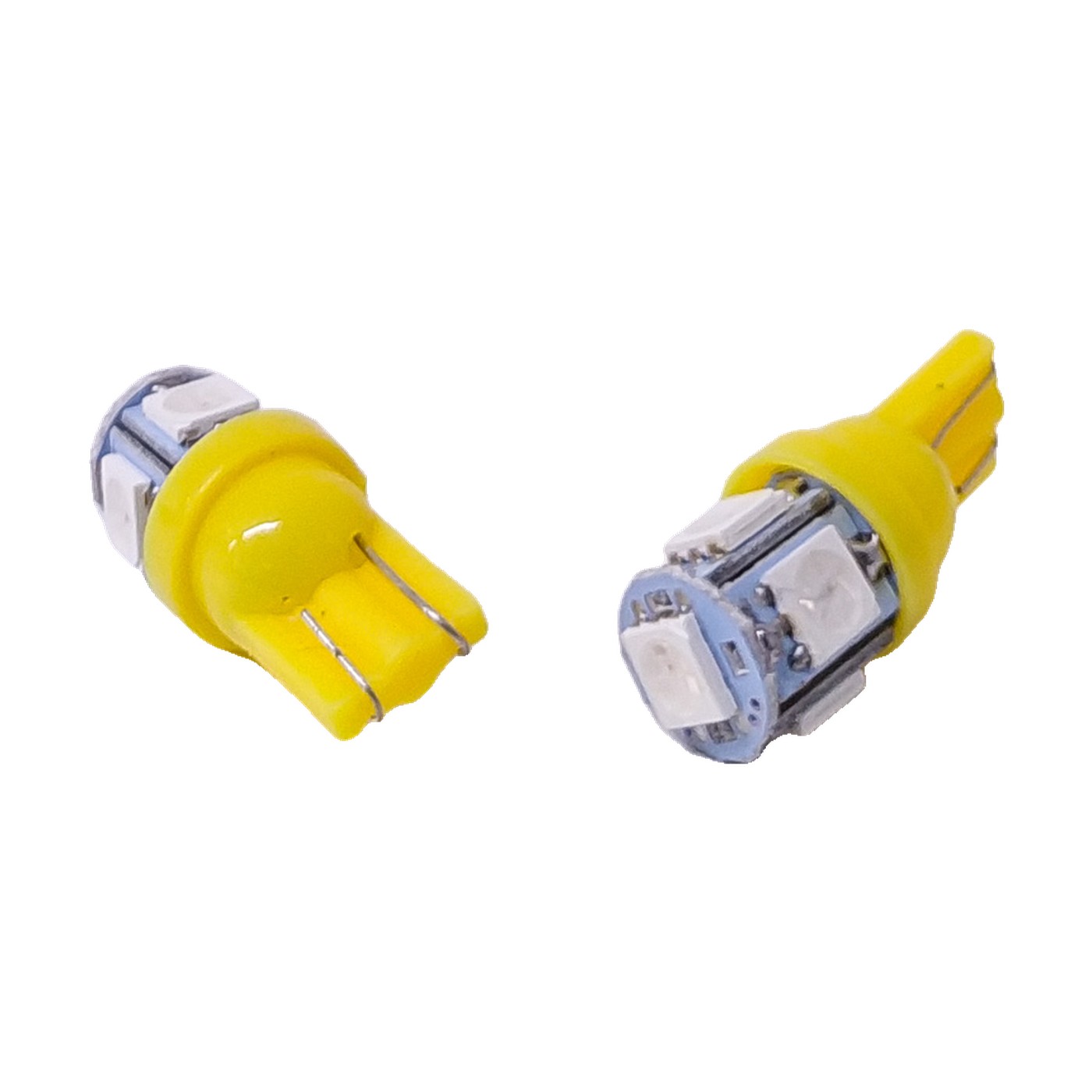 Lampara Led W5w Smd 5 Led 5050 12v Amarillo X2 Kobo T10