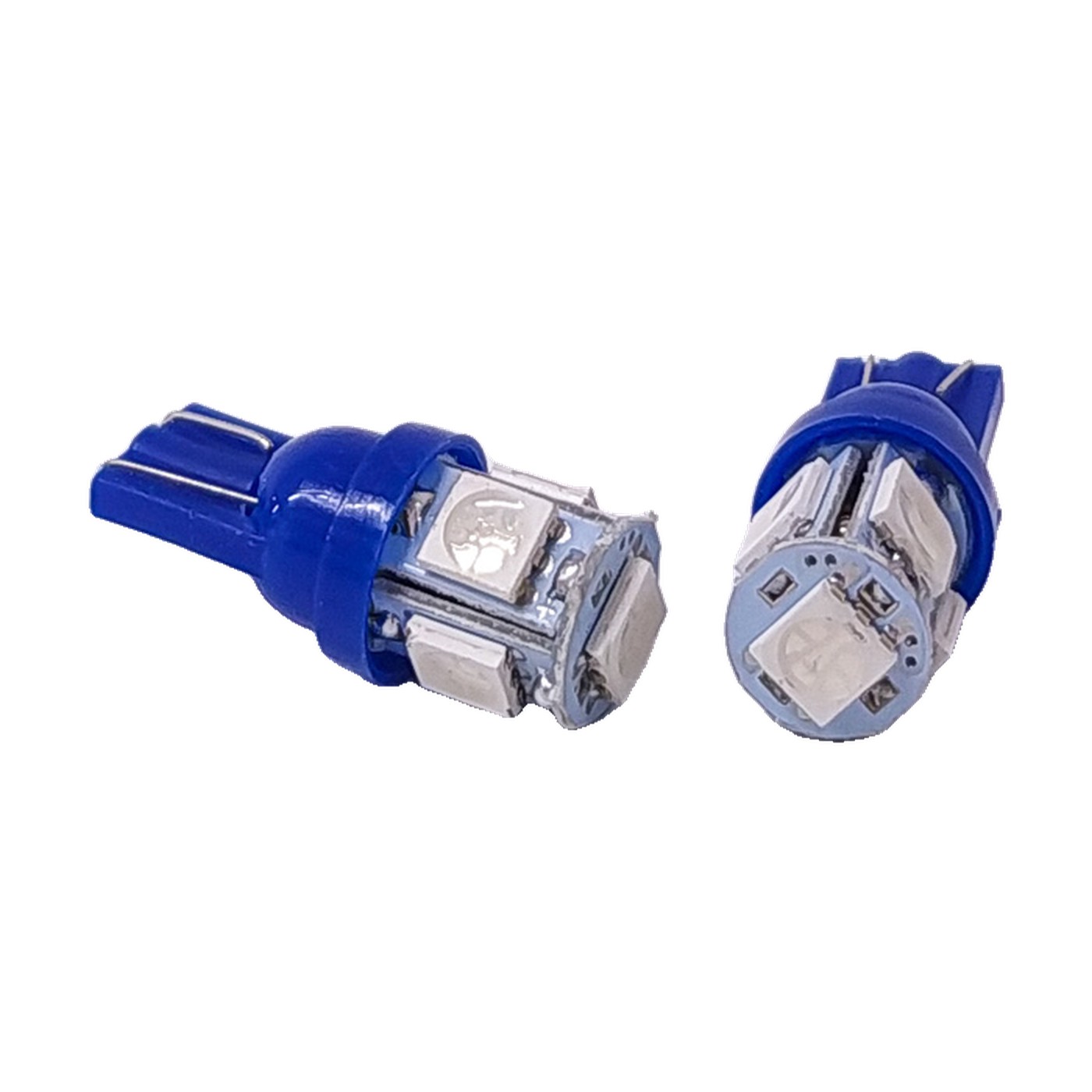 Lampara Led W5w Smd 5 Led 5050 12v Azul X2 Kobo T10