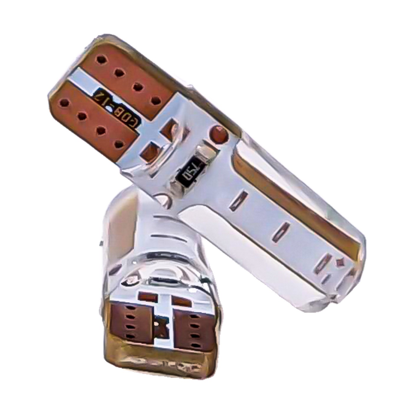Lampara Led W5w Gel Siliconado Canbus 12v Azul X2 Kobo T10