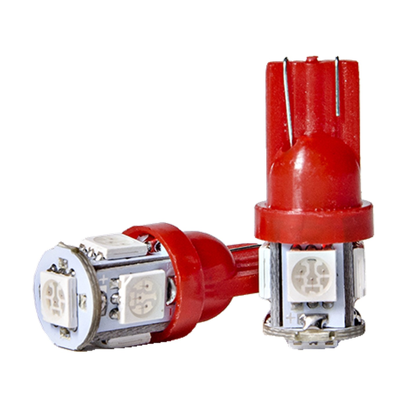 Lampara Led W5w Smd 5 Led 5050 12v Rojo X2 Kobo T10