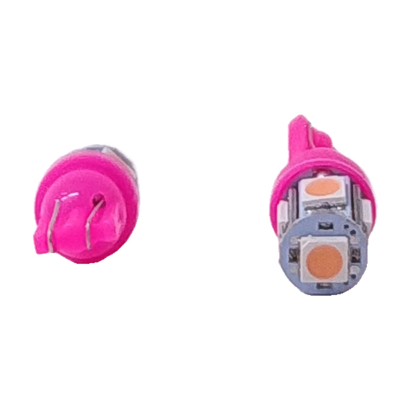 Lampara Led W5w Smd 5 Led 5050 12v Rosa X2 Kobo T10