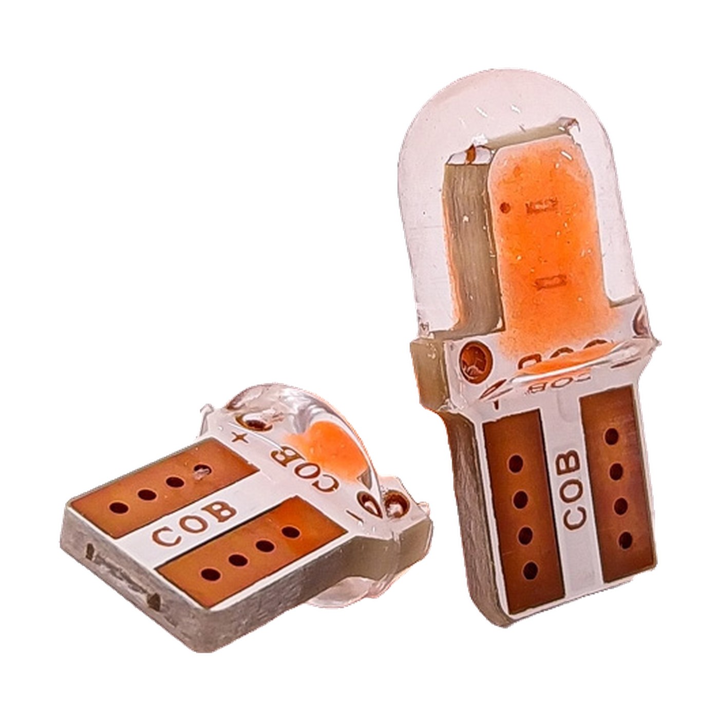 Lampara Led W5w Cob Mini Siliconado 12v Rosa X2 Kobo T10