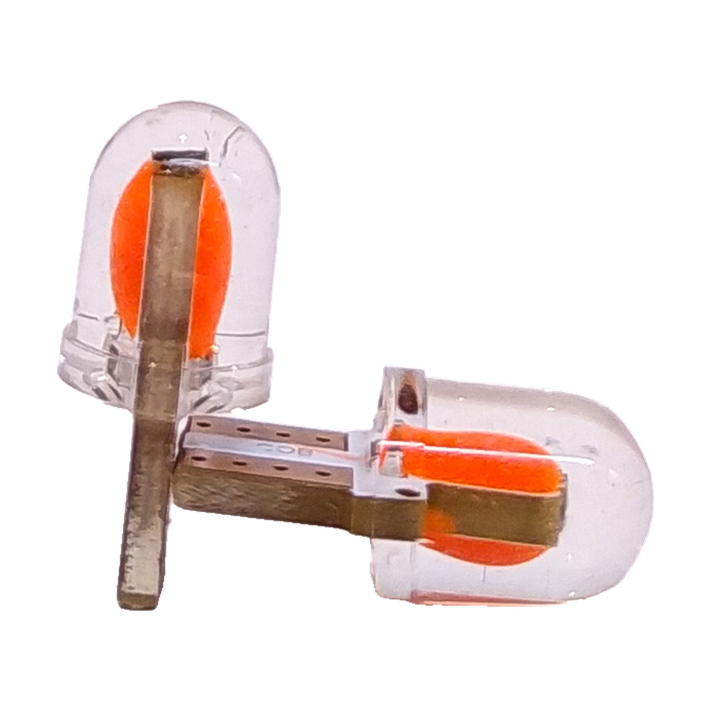 Lampara Led W5w Cob Mini Siliconado 12v Rojo X2 Kobo T10