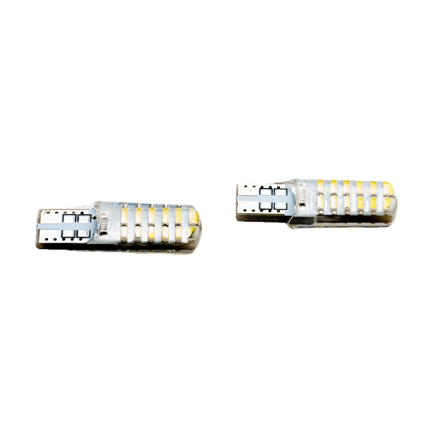 Lampara Led W5w Siliconado Canbus 24 Led 3014 12v Blanco X2 Kobo T10