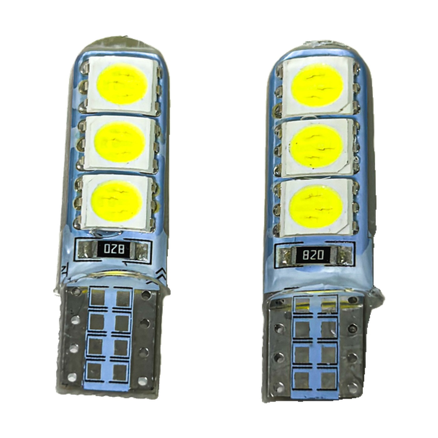 Lampara Led W5w Siliconado Canbus 6 Led 2835 12v Blanco X2 Kobo T10