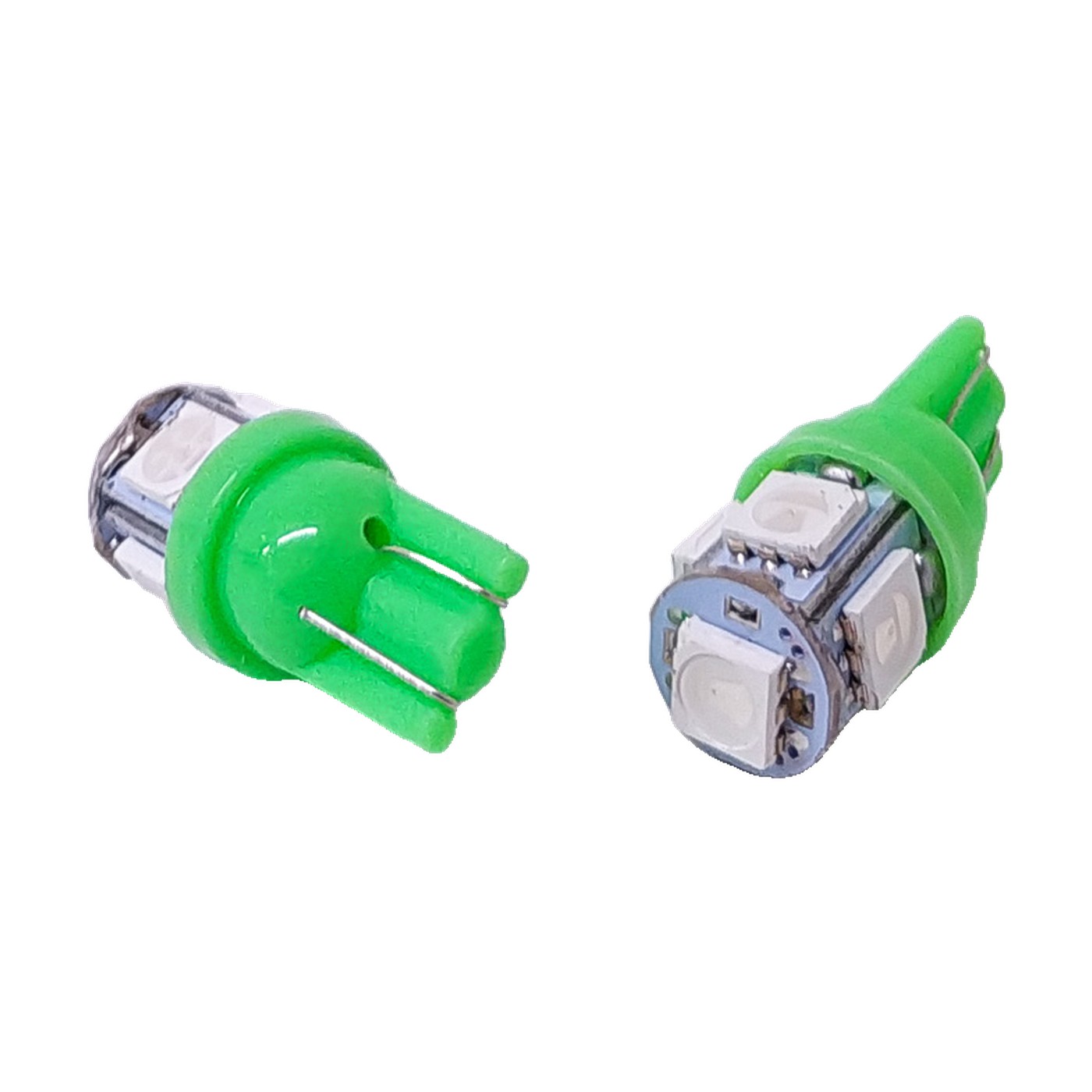 Lampara Led W5w Smd 5 Led 5050 12v Verde X2 Kobo T10