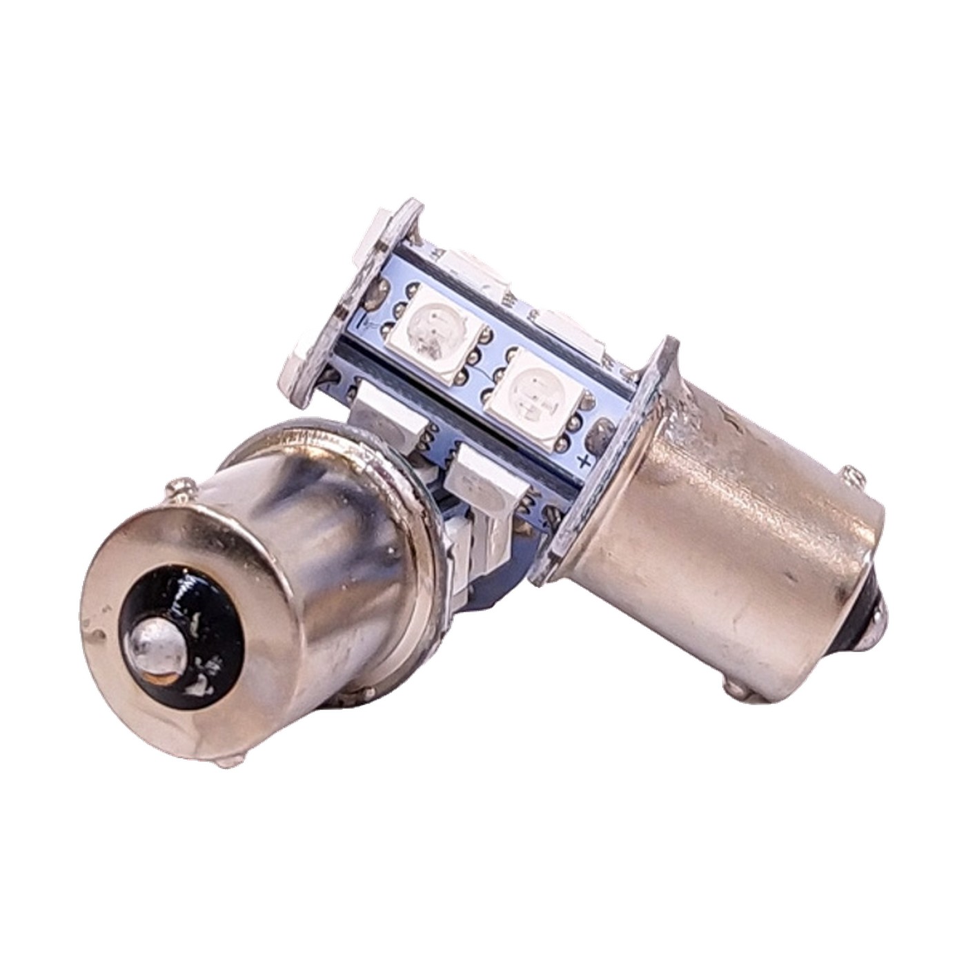 Lampara Led 1156 Smd 5050 12 Led 24v Rojo X2 Kobo P21w
