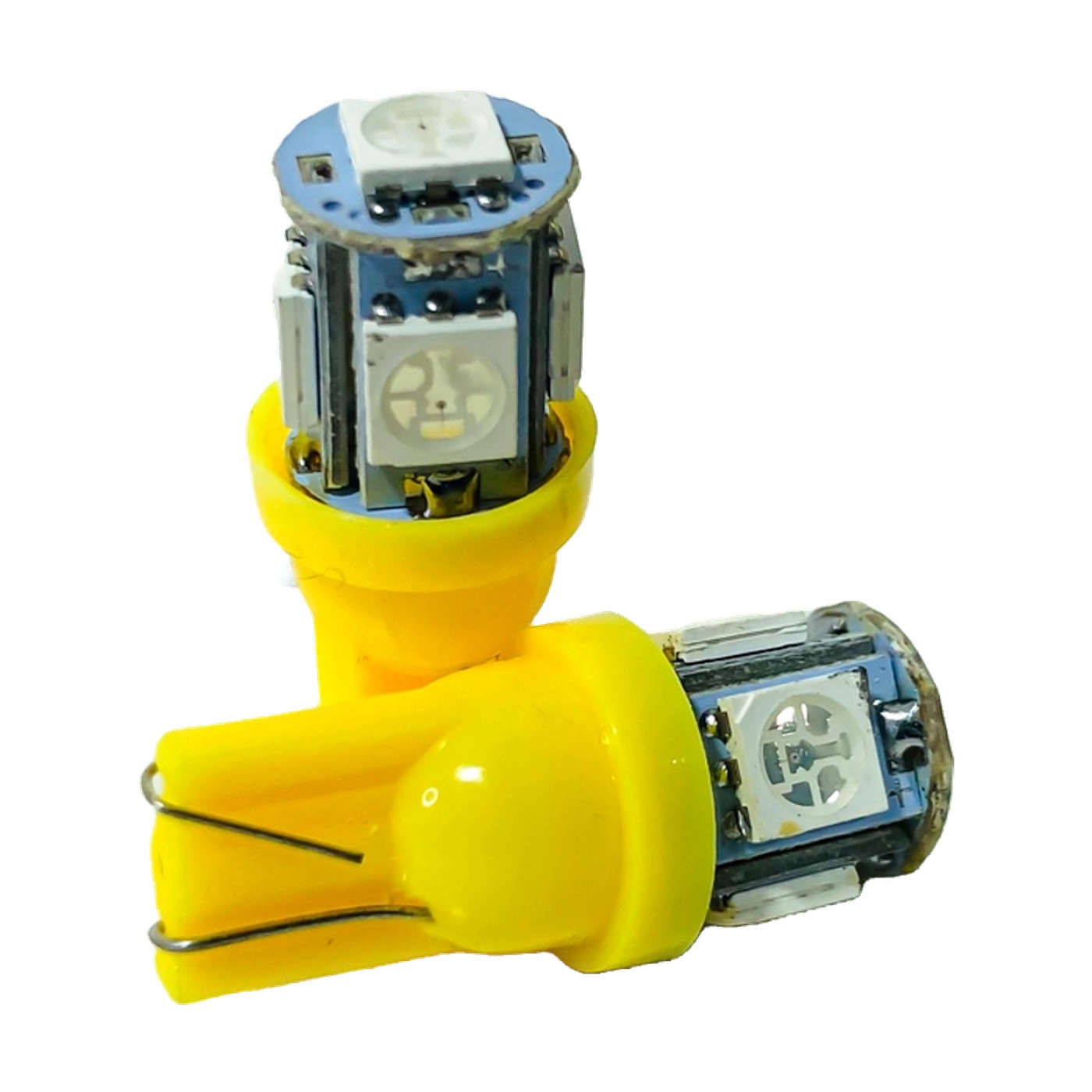 Lampara Led W5w Smd 5 Led 5050 24v Amarillo X2 Kobo T10