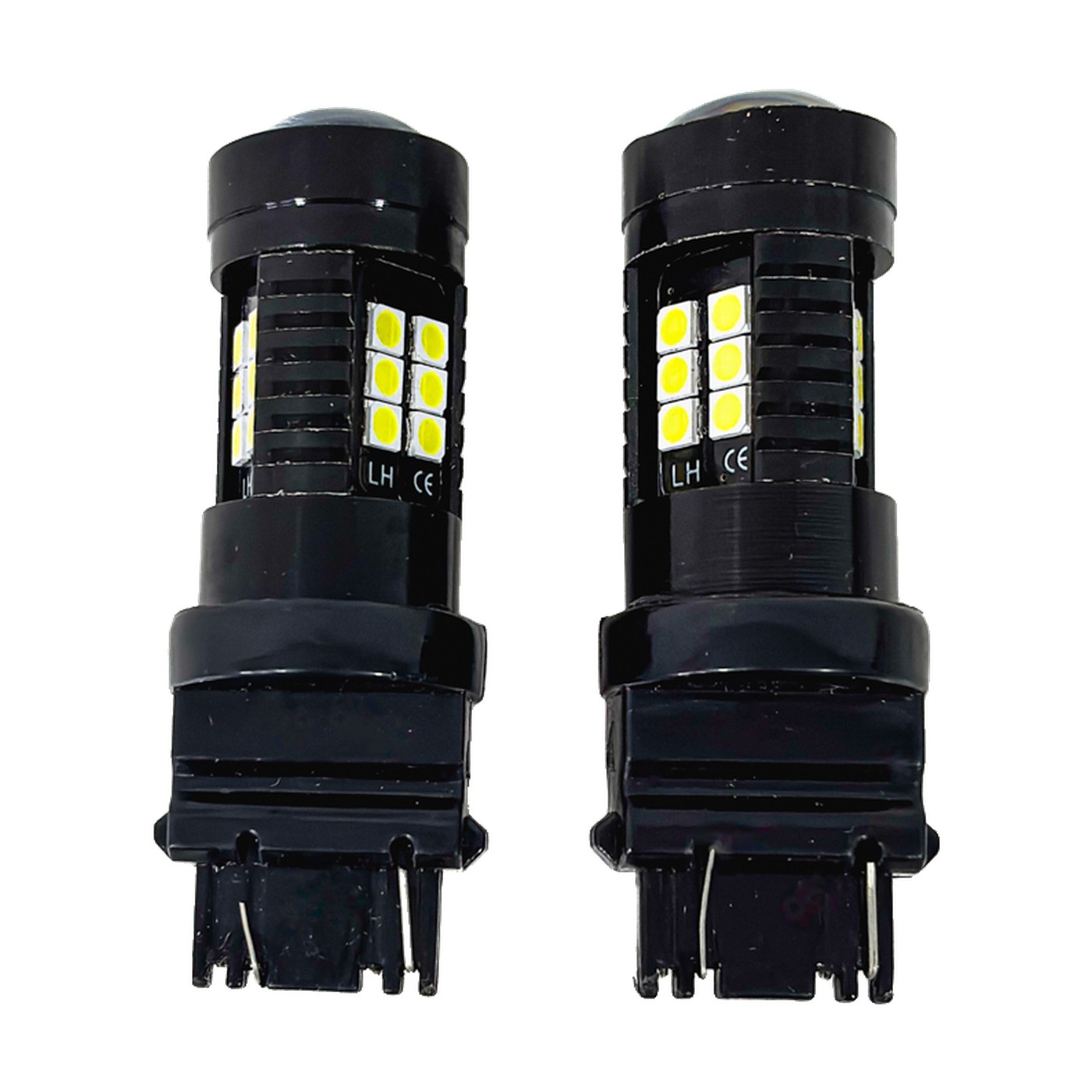 Lampara Led 3157 P27/7w Canbus 45 Led 3014 12-24v Blanco X2 Kobo T25
