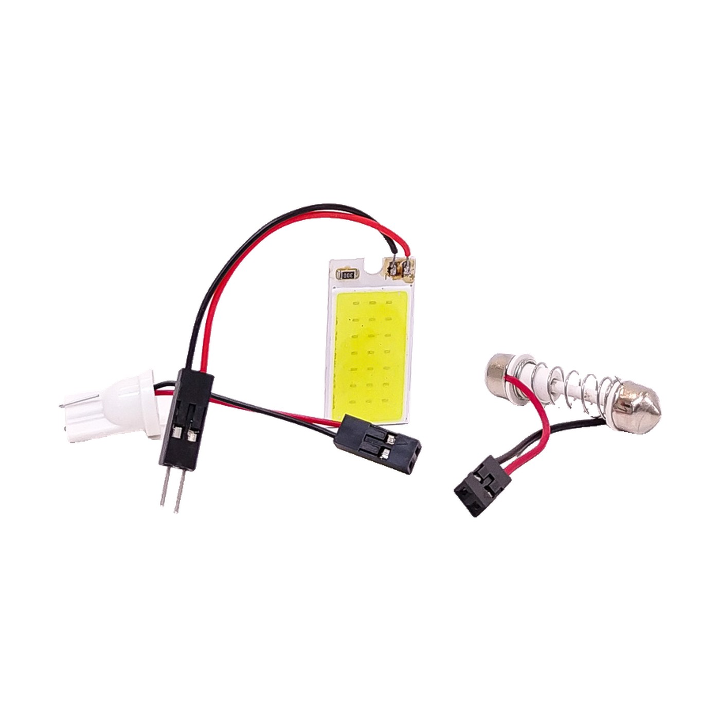 Plafon Led Cob 21 Led Interior Con Adaptadores T10 Tubular 12v Blanco Kobo