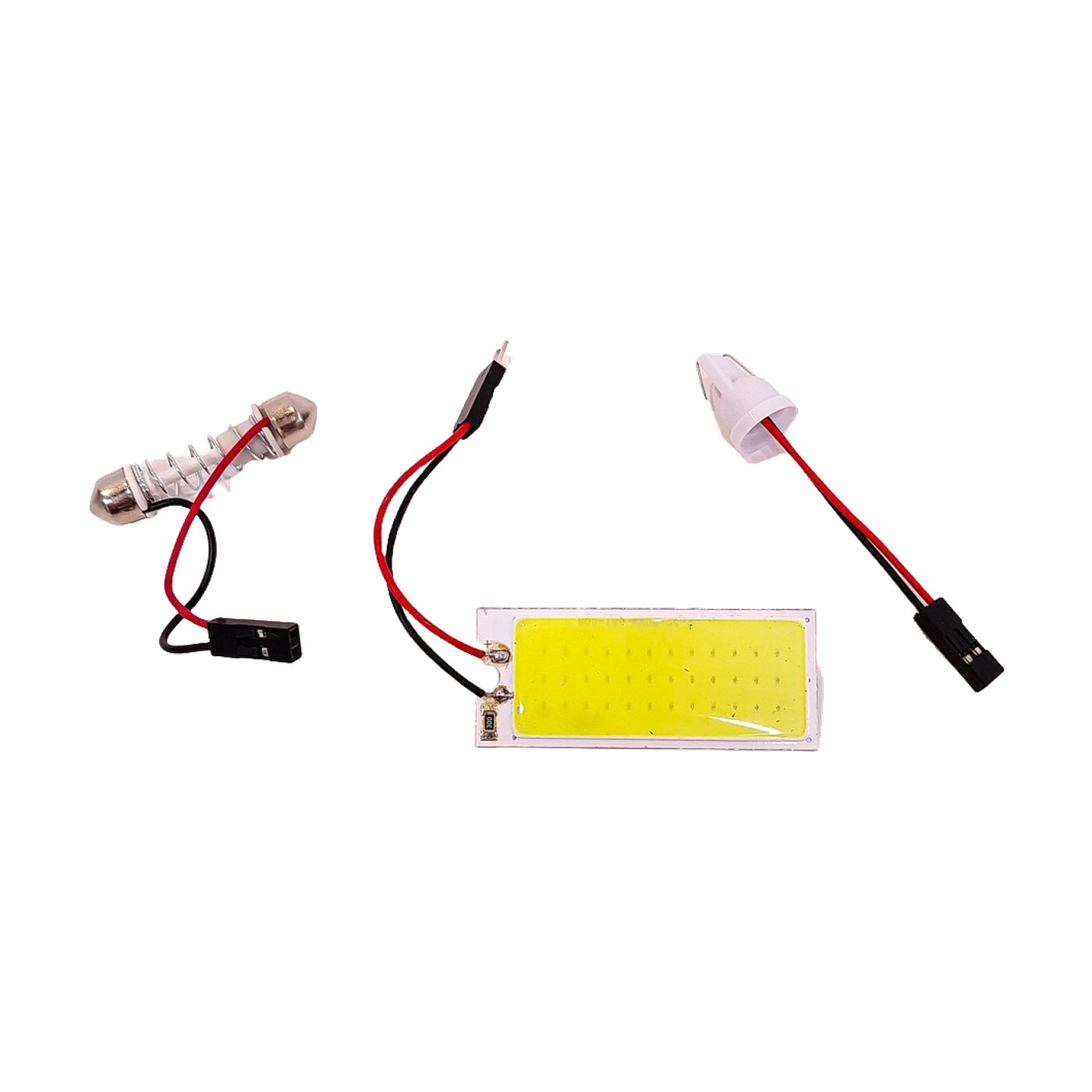 Plafon Led Cob 36 Led Interior Con Adaptadores T10 Tubular 12v Blanco Kobo