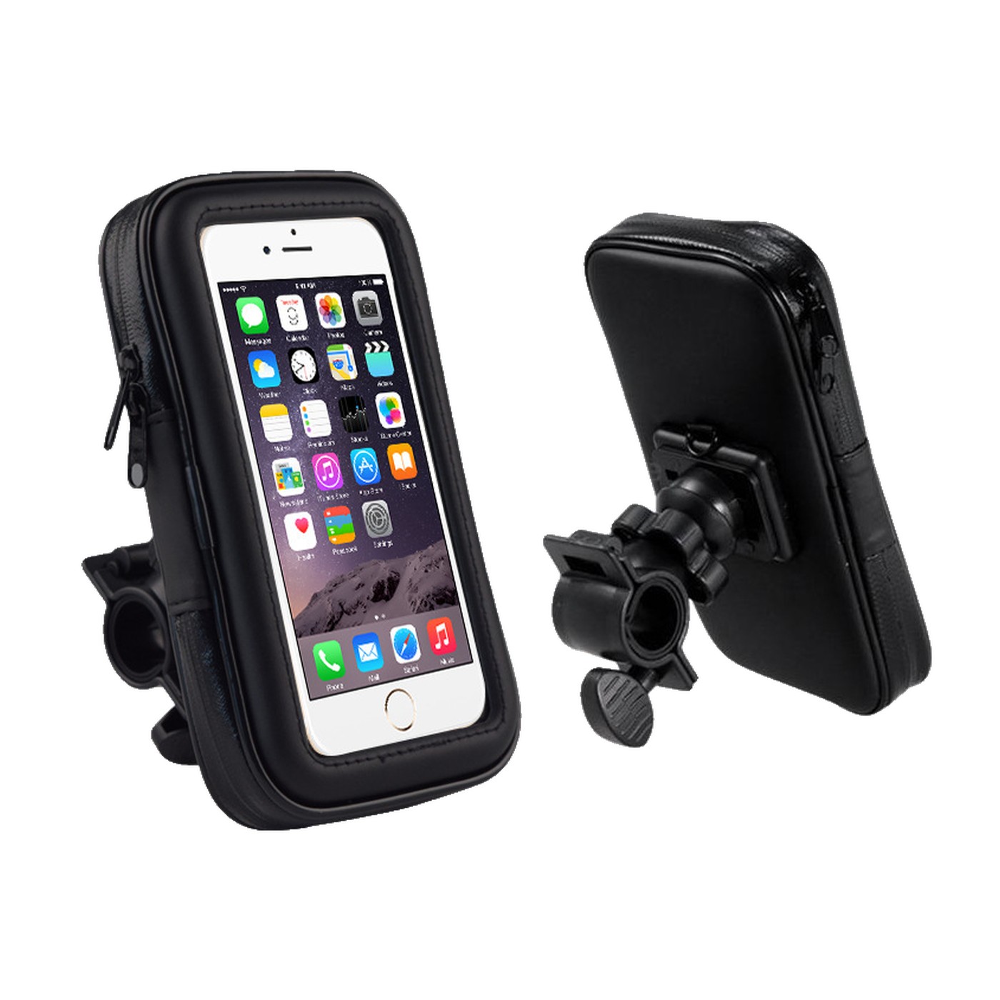 Soporte Celular Moto Bici Con Funda 4,7 Pulgadas Negro Kube