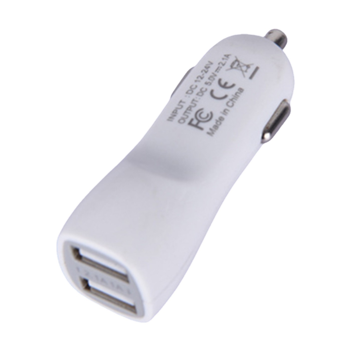 Cargador Doble Usb Para Auto 12v 24v 3,1a Blanco Kube