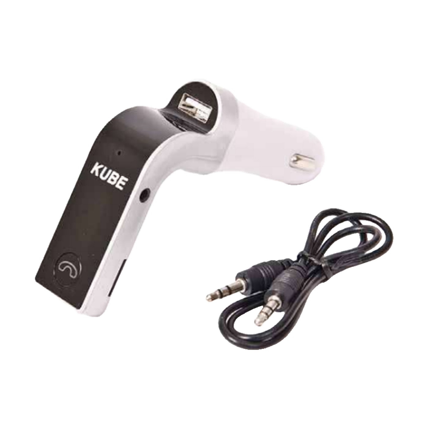 Transmisor Bluetooth Fm Para Auto 2.5a Usb Plateado Kube