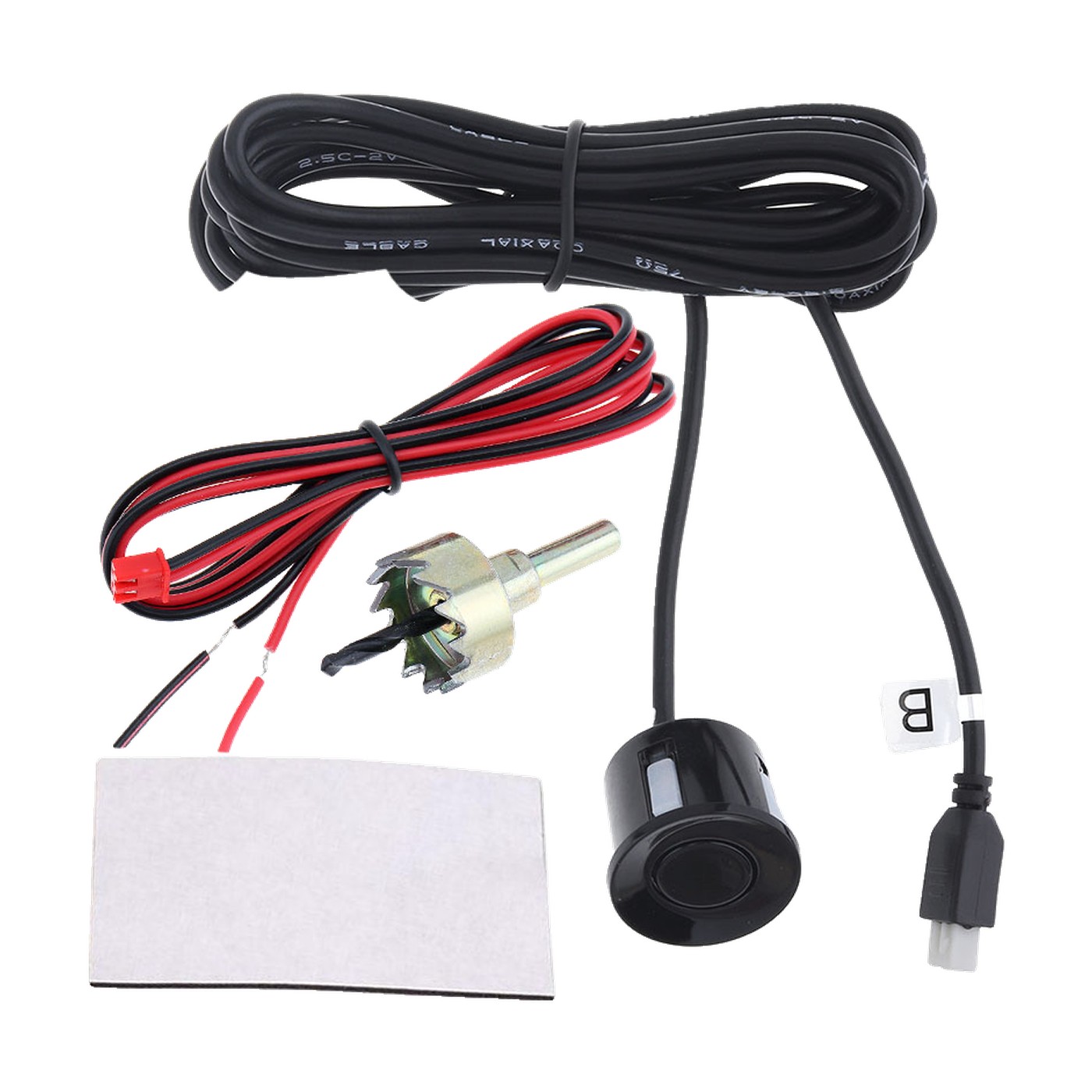 Kit 8 Sensores De Estacionamiento Con Display Delanteros Y Traseros Negro Kube
