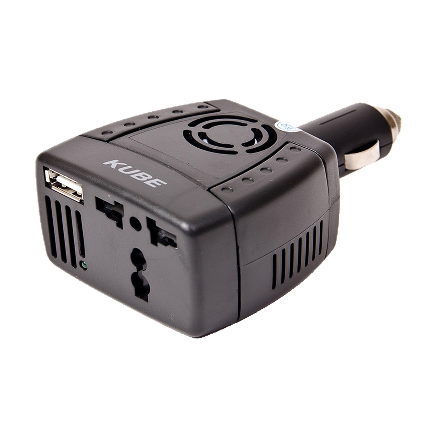 Inversor 12v A 220v 150w Con Cargador Usb Para Auto Negro