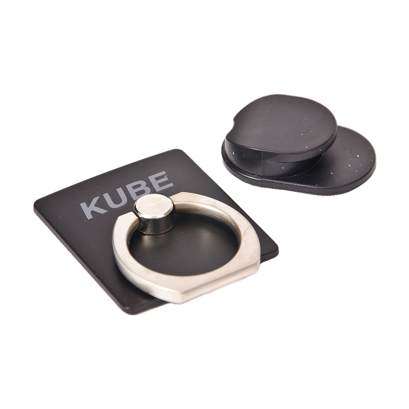 Anillo Soporte Para Celular Adhesivo Metalico Negro Kube