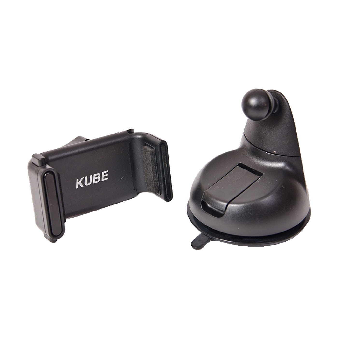 Soporte Celular Gps Con Ventosa Base Redonda Negro Kube