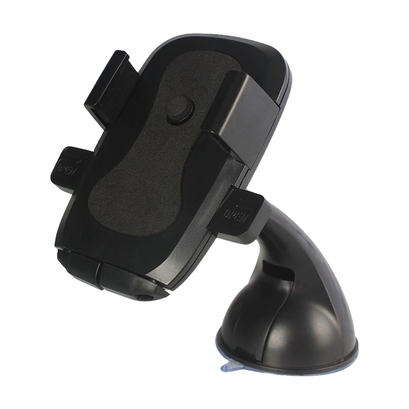 Soporte Celular Gps Con Ventosa Pinza Reforzada Kube Negro