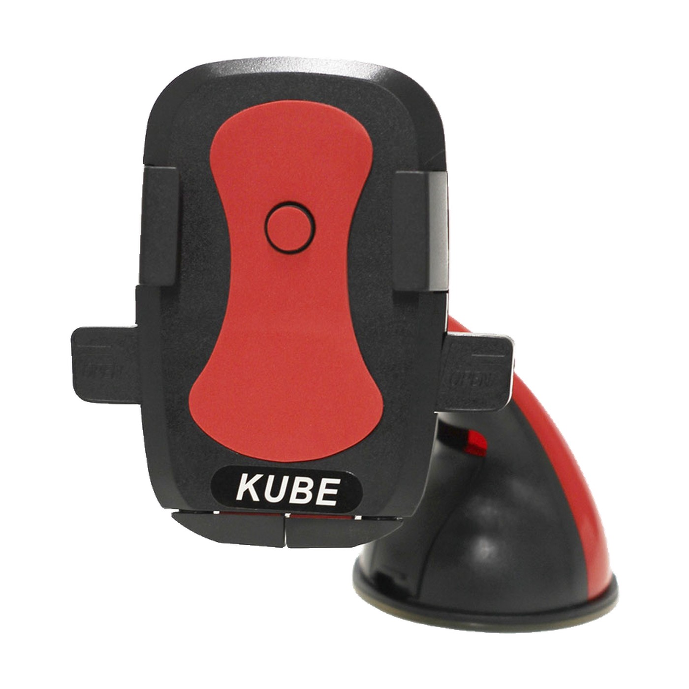 Soporte Celular Gps Con Ventosa Pinza Reforzada Rojo Kube
