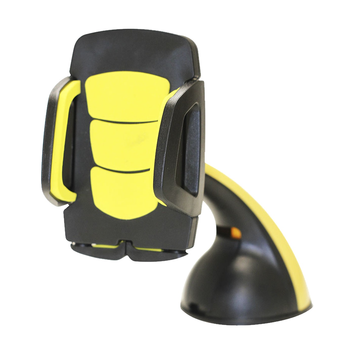 Soporte Celular Gps Con Ventosa Pinza Reforzada Amarillo
