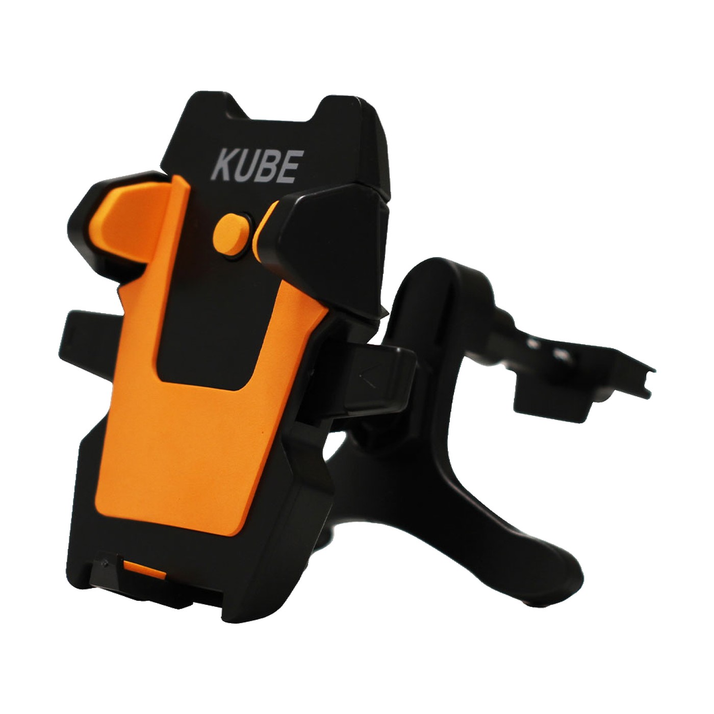 Soporte Celular Gps 2 En 1 Ventosa Y Rejilla Naranja Y Negro