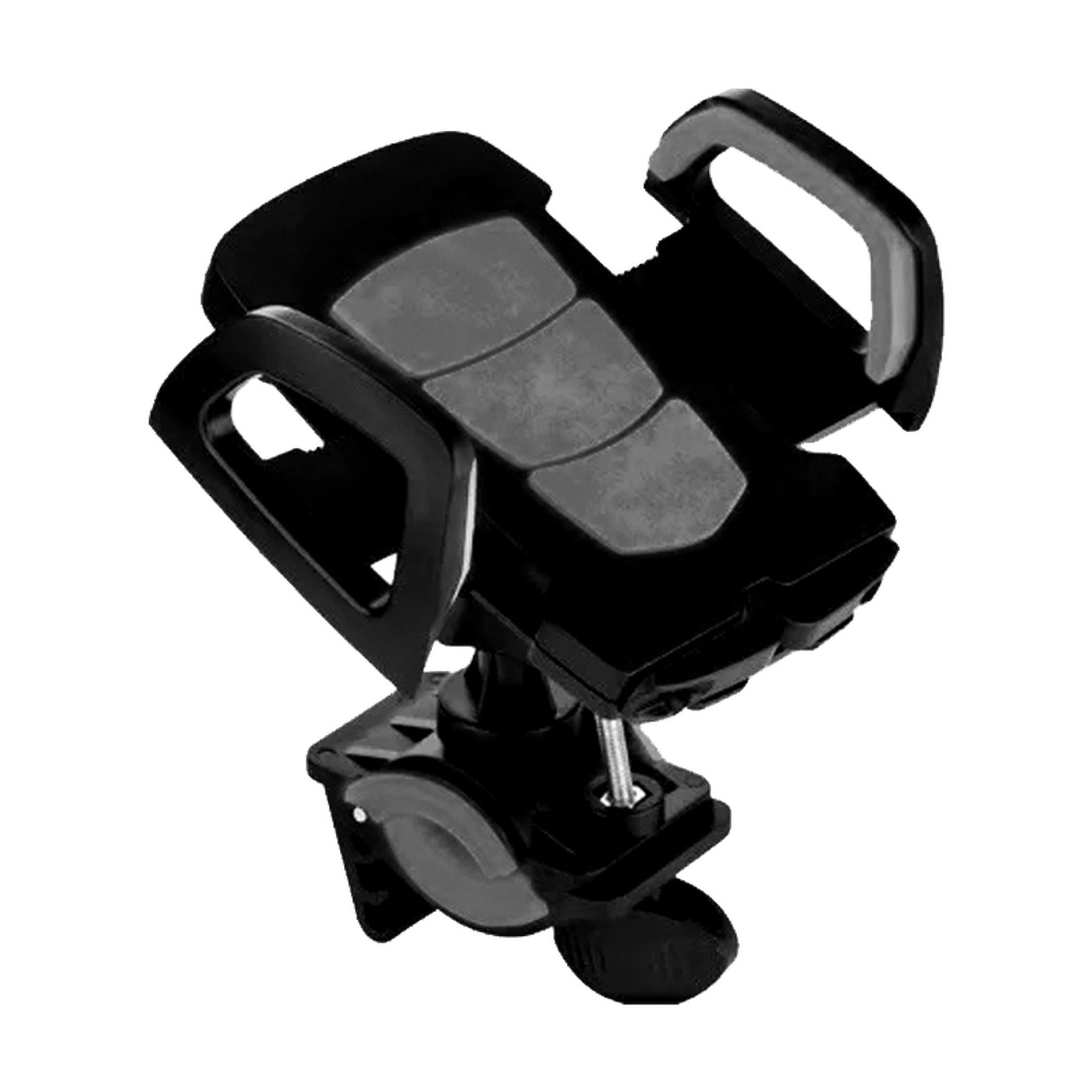 Soporte Celular Gps Moto Bici Con Brazos Laterales Negro