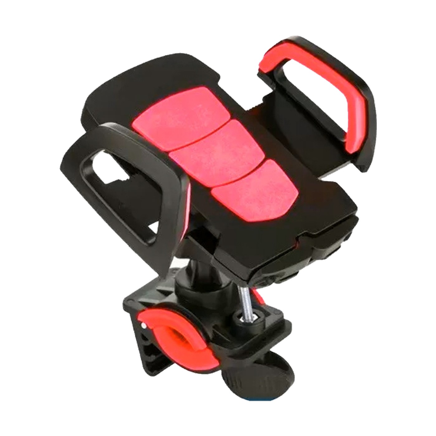 Soporte Celular Gps Moto Bici Con Brazos Laterales Kube Rojo