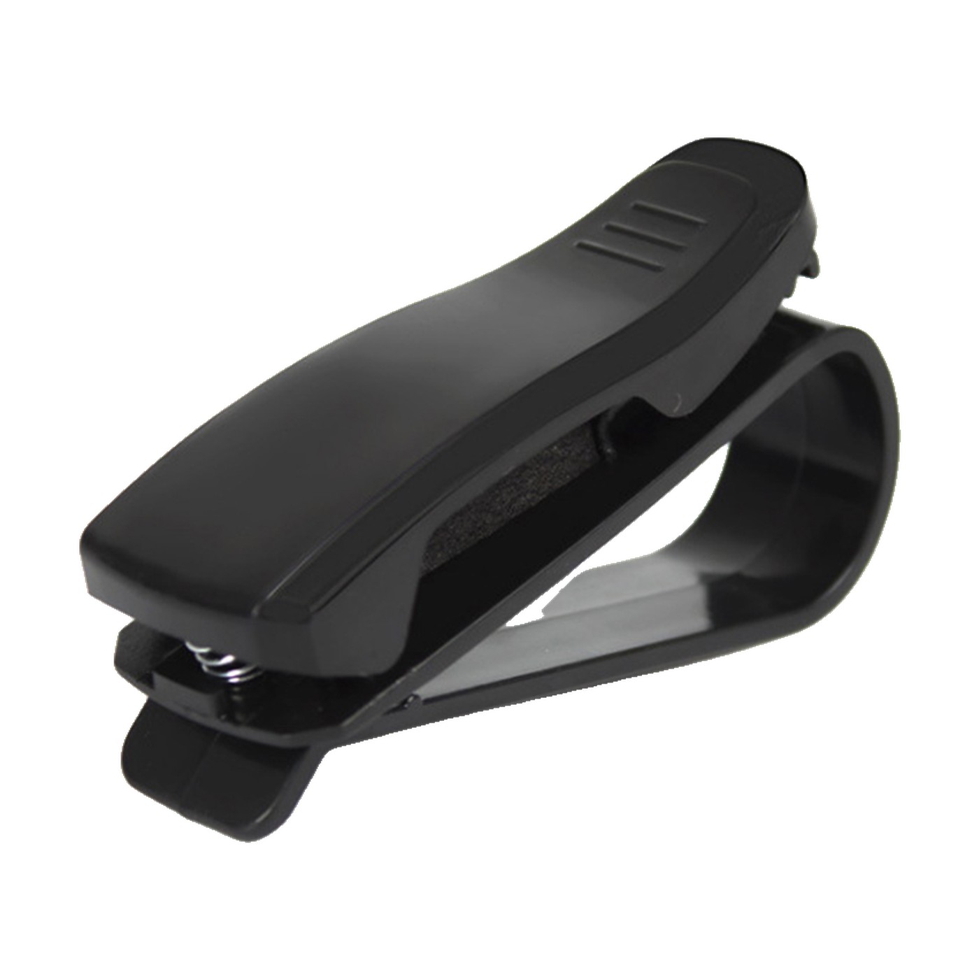 Clip Porta Anteojos Para Visera De Auto Negro Kube