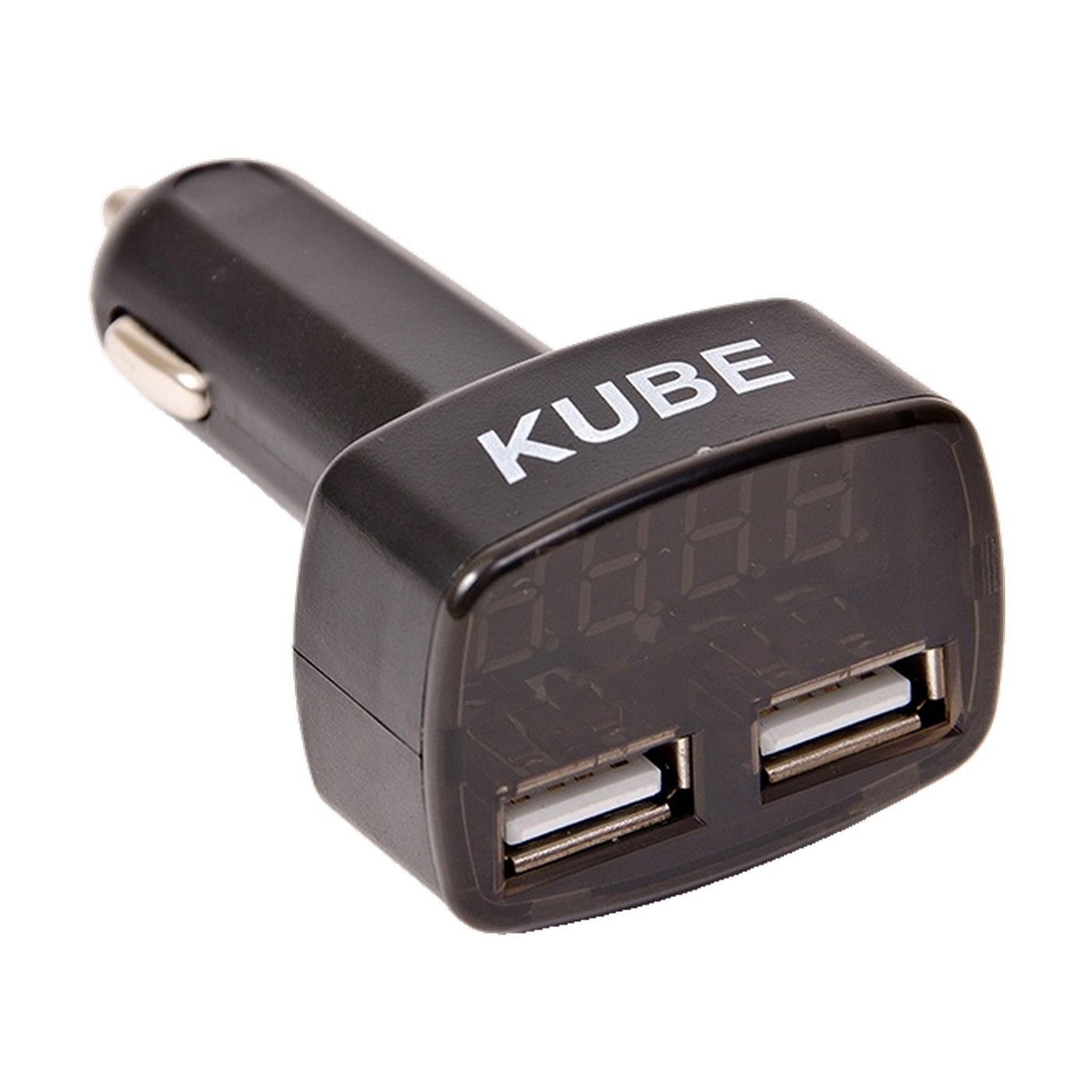 Voltimetro Digital Para Auto Con 2 Usb 3,1a Kube