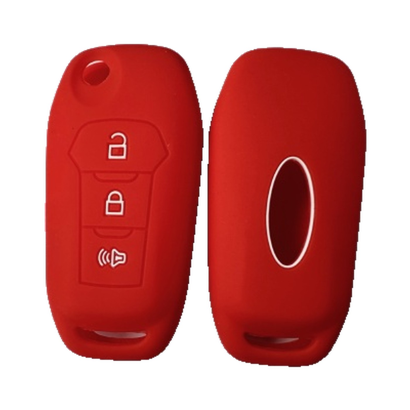 Funda Cubre Llave De Silicona Para Ford Ka New Rojo Kube