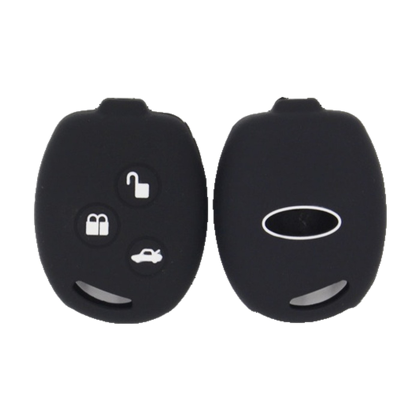 Funda Cubre Llave De Silicona Para Ford Fiesta Focus 1 Negro Kube