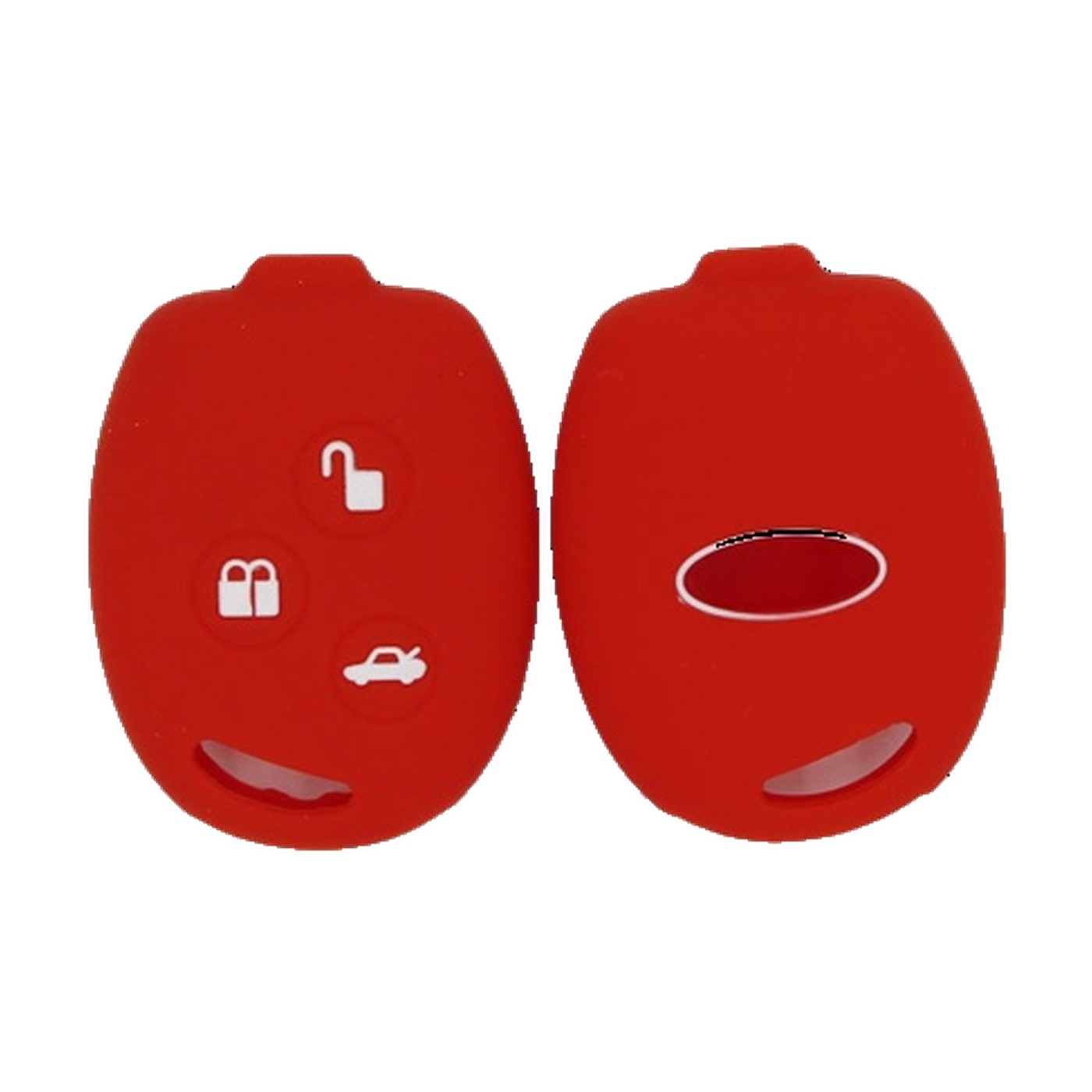 Funda Cubre Llave De Silicona Para Ford Fiesta Focus 1 Rojo Kube
