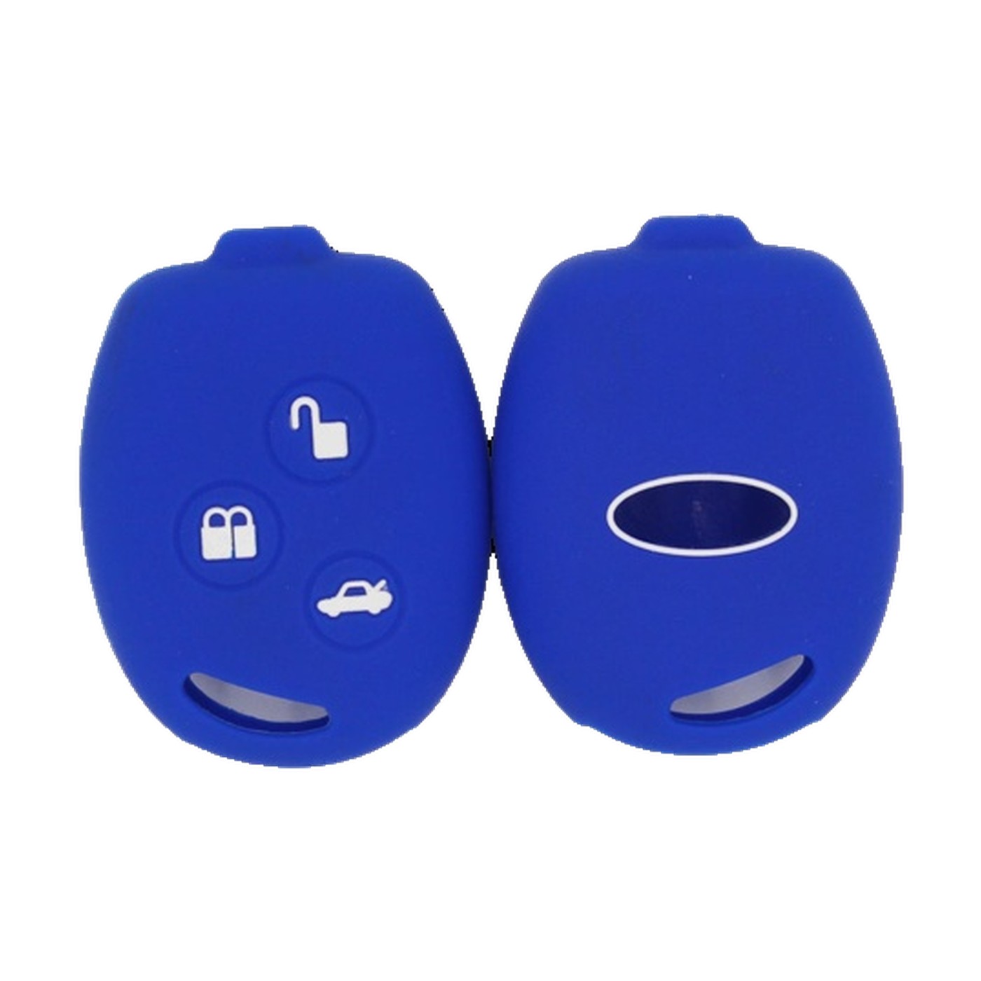 Funda Cubre Llave De Silicona Para Ford Fiesta Focus 1 Azul Kube