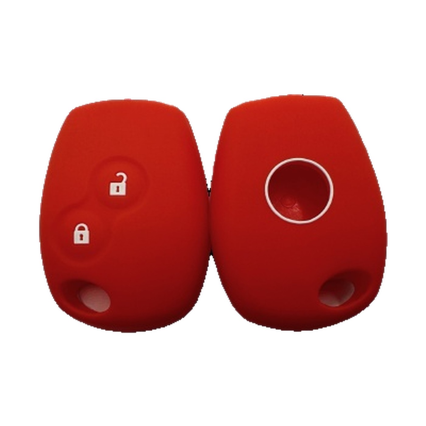 Funda Cubre Llave De Silicona Para Renault Sandero Rojo Kube
