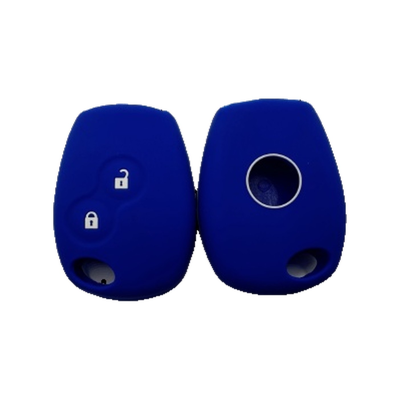 Funda Cubre Llave De Silicona Para Renault Sandero Azul Kube