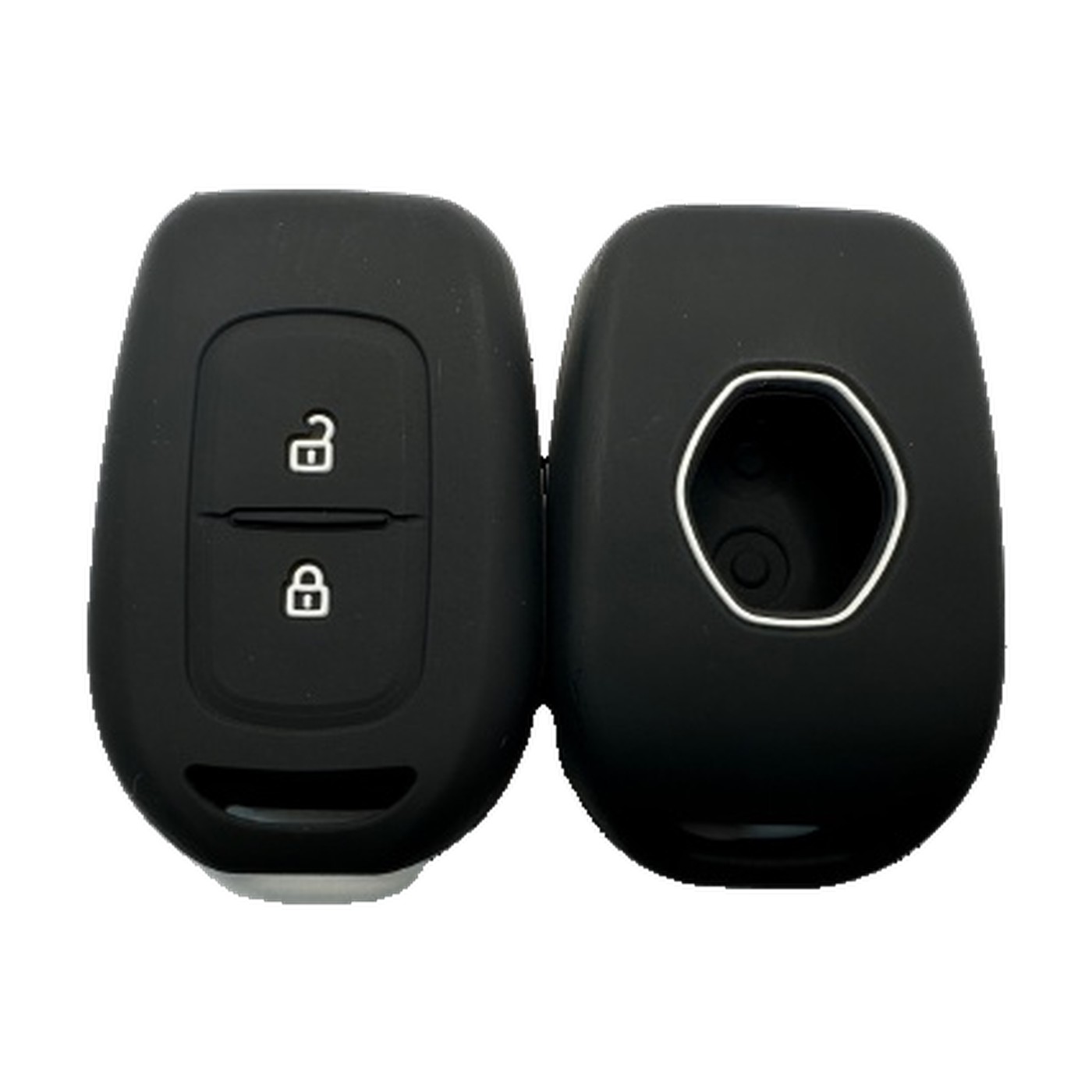 Funda Cubre Llave De Silicona Para Renault Logan Duster Negro Kube
