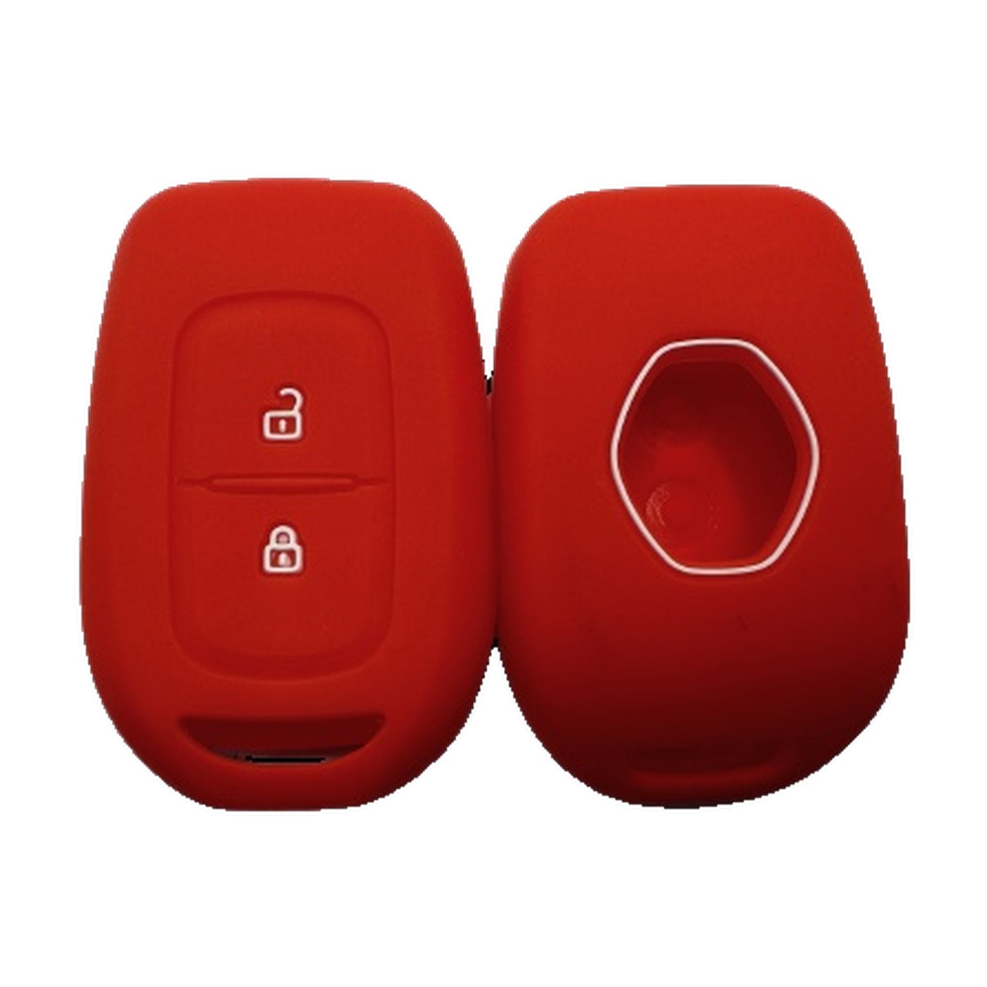 Funda Cubre Llave De Silicona Para Renault Logan Duster Rojo Kube
