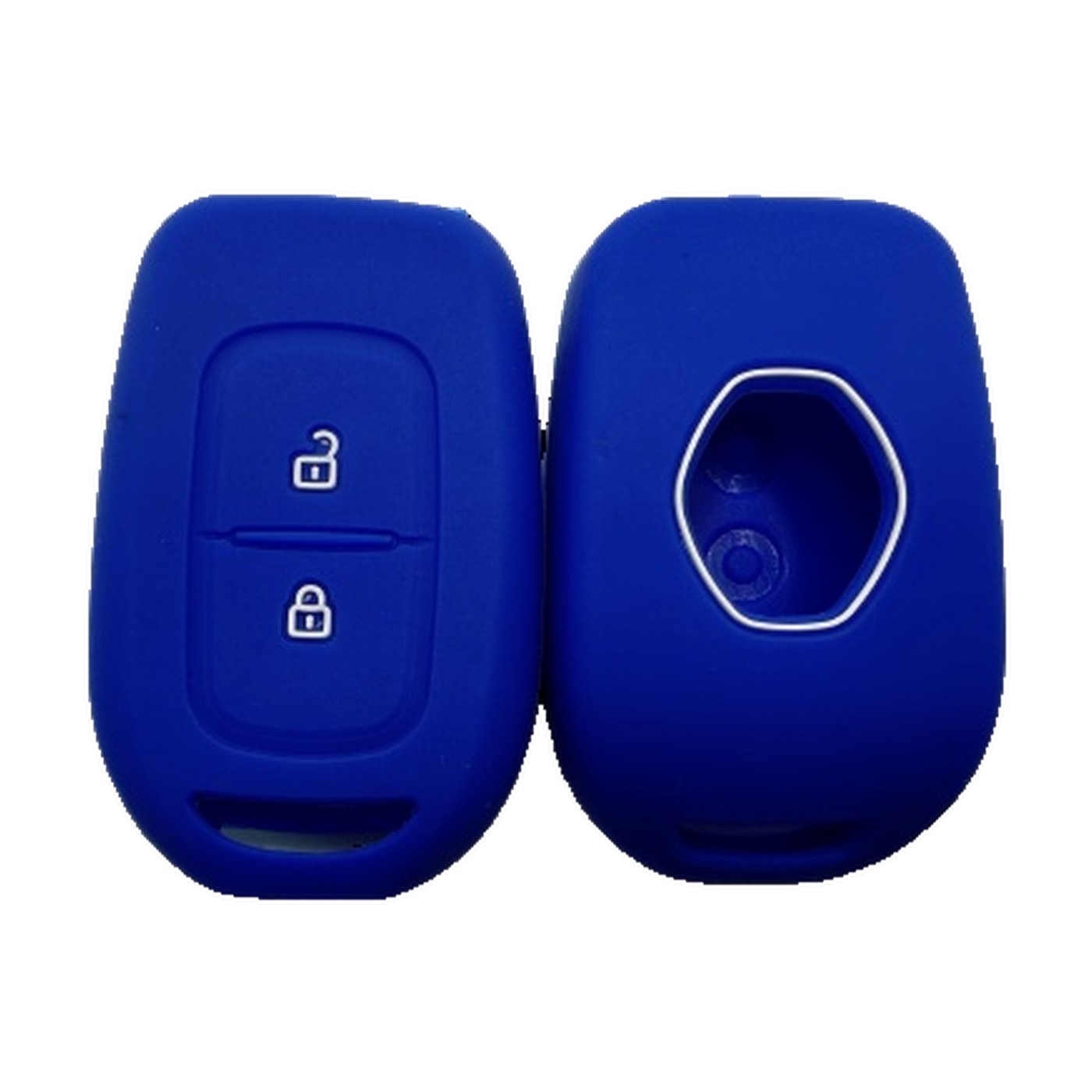 Funda Cubre Llave De Silicona Para Renault Logan Duster Azul Kube