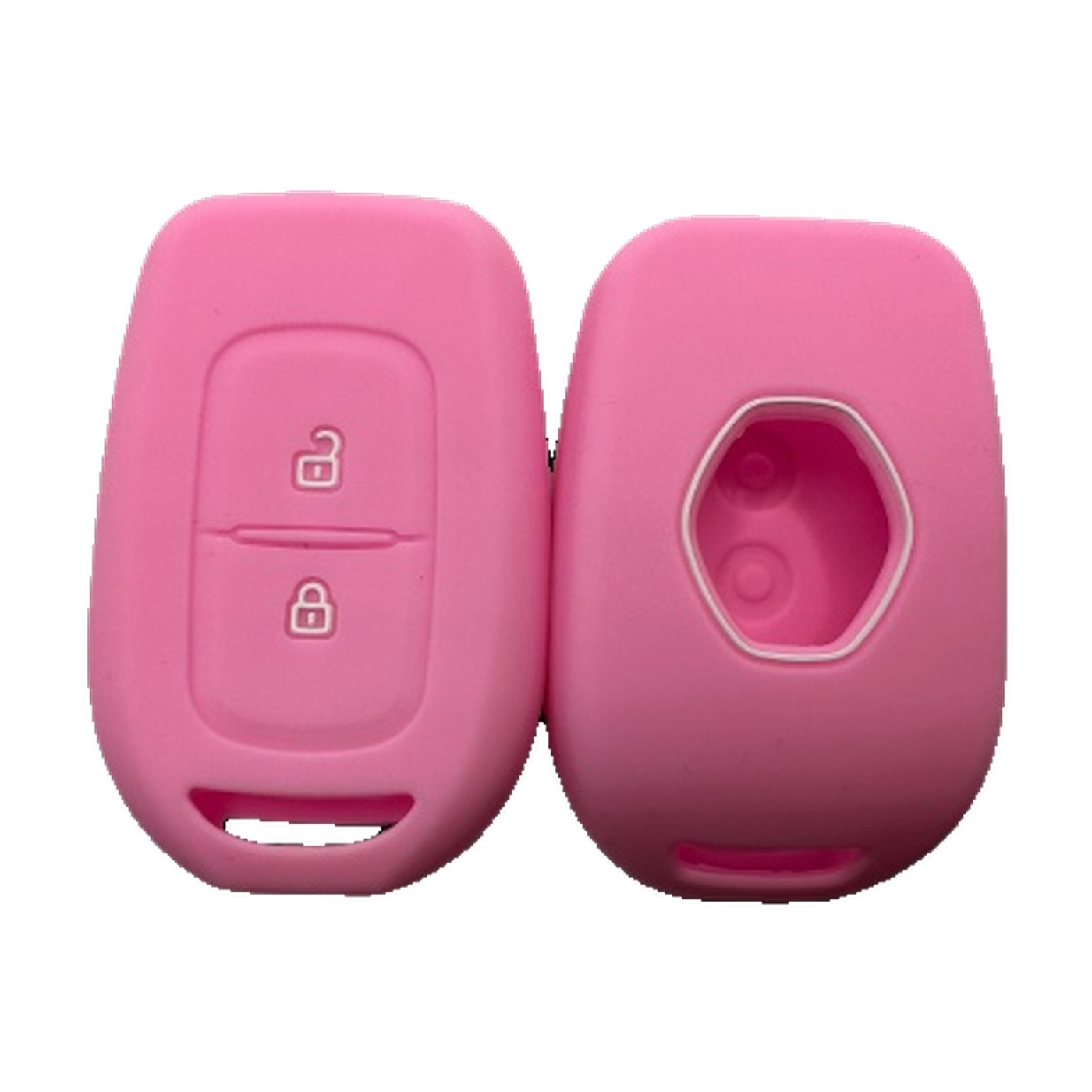 Funda Cubre Llave De Silicona Para Renault Logan Duster Rosa Kube