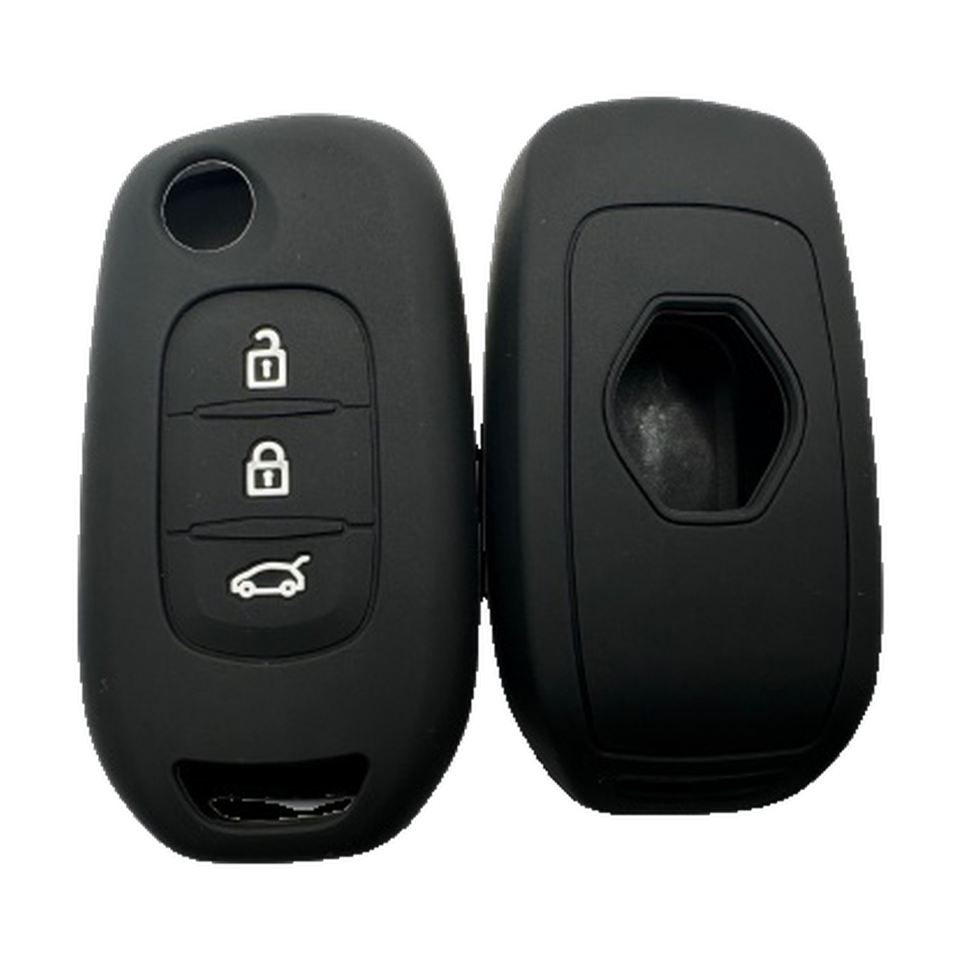 Funda Cubre Llave De Silicona Para Renault Kwid Negro Kube
