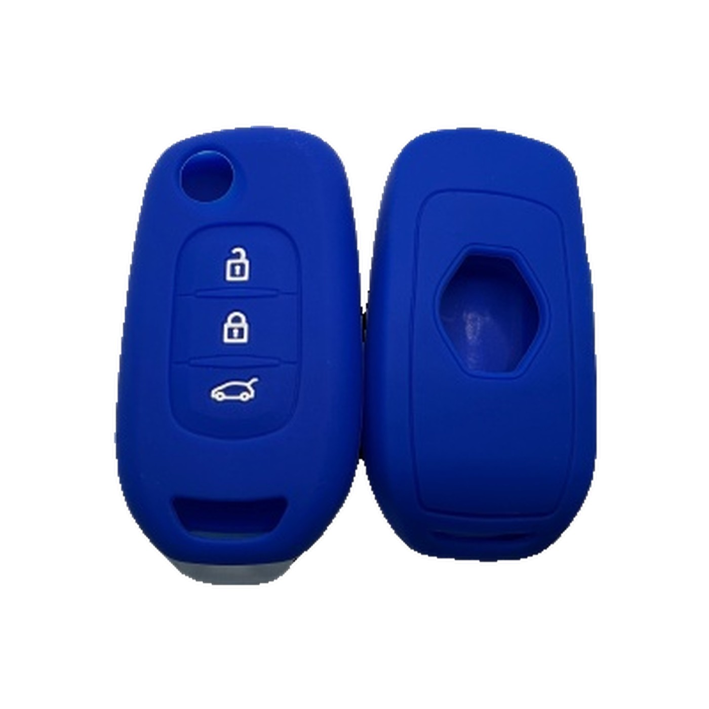 Funda Cubre Llave De Silicona Para Renault Kwid Azul Kube