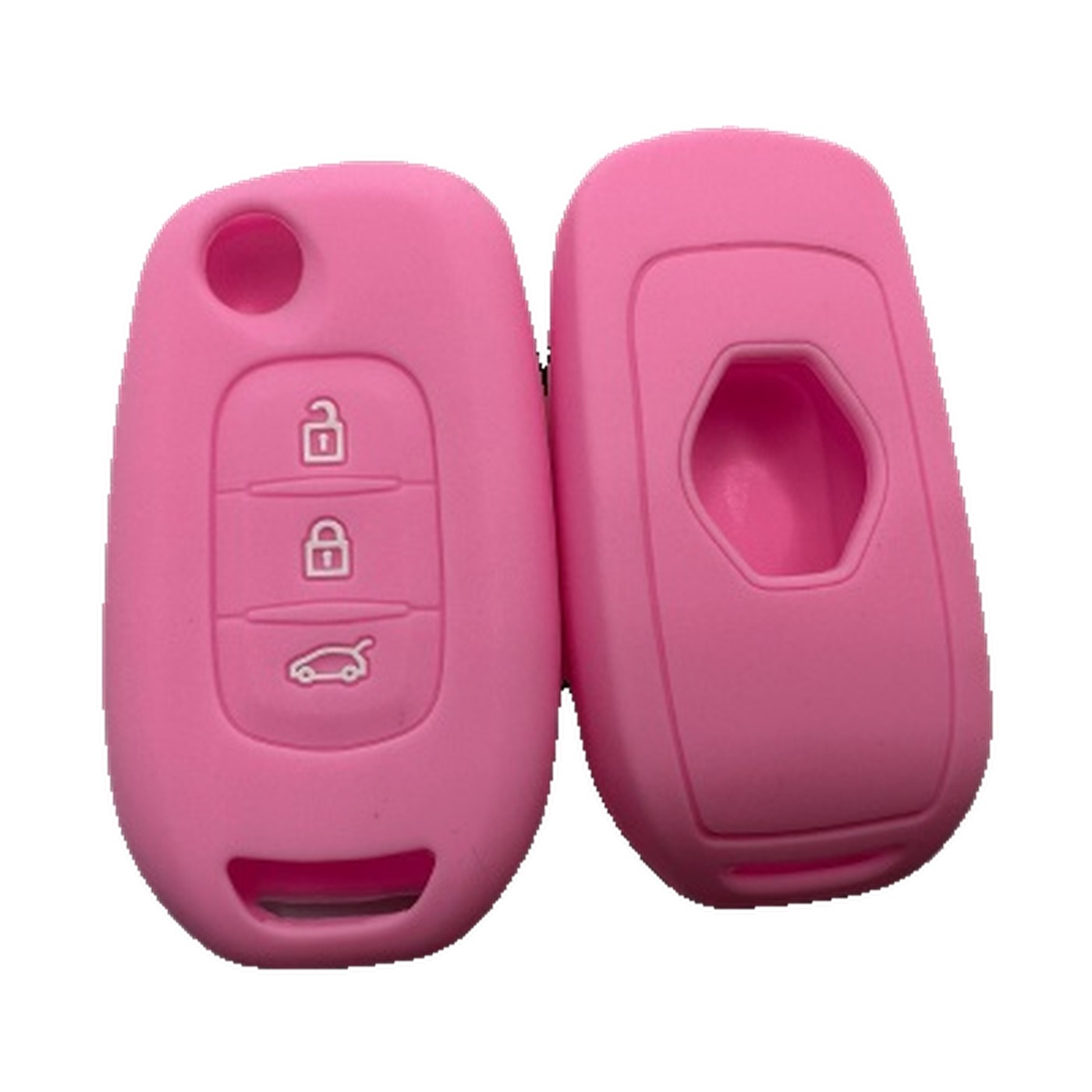 Funda Cubre Llave De Silicona Para Renault Kwid Rosa Kube