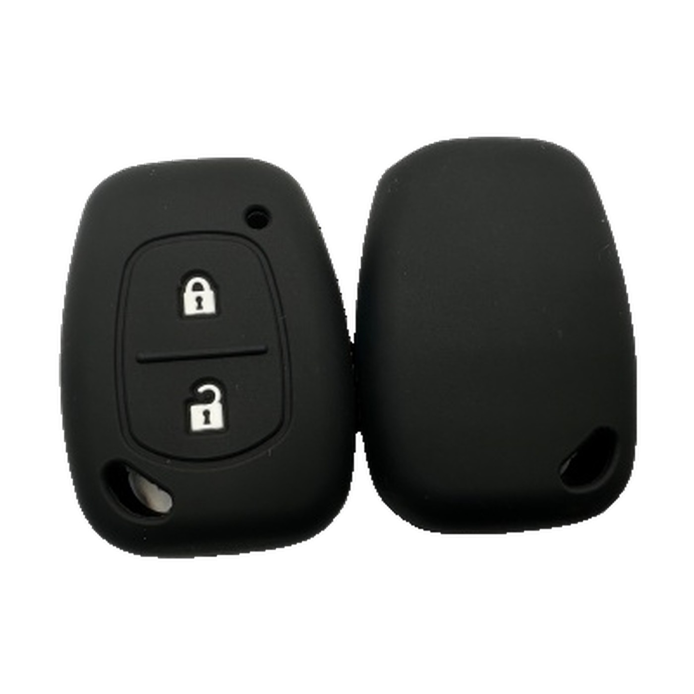 Funda Cubre Llave De Silicona Para Renault Clio Kangoo Symbol Negro Kube