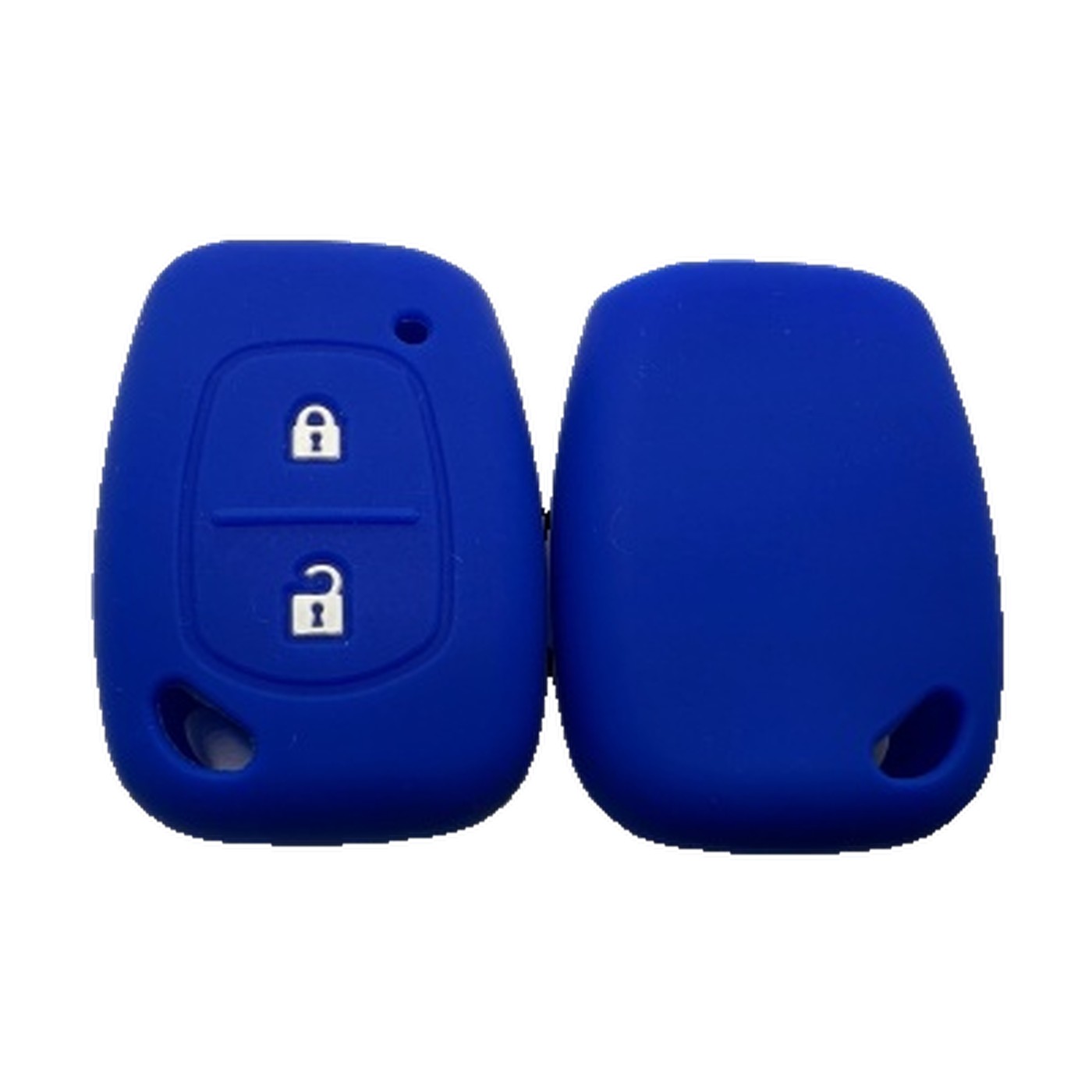 Funda Cubre Llave De Silicona Para Renault Clio Kangoo Symbol Azul Kube